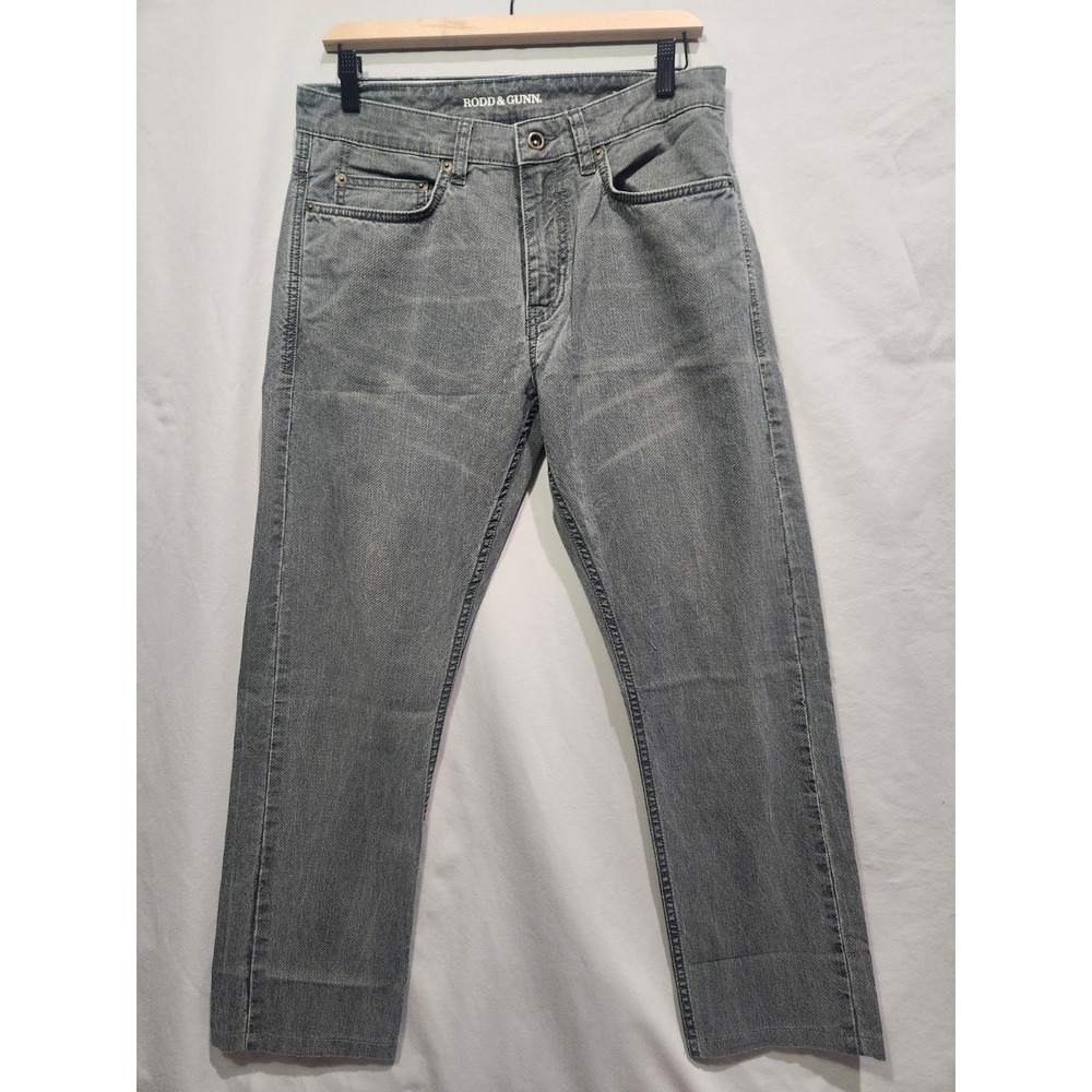 Rodd And Gunn Jeans Mens Straight‎ Fit 32 X 27 Charcoal Denim